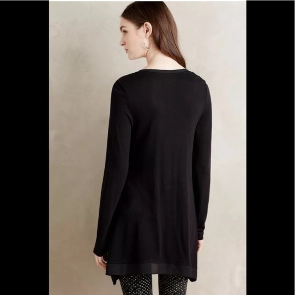 Make Offer Anthro Deletta Lokka Tunic Top Black - Picture 3 of 8